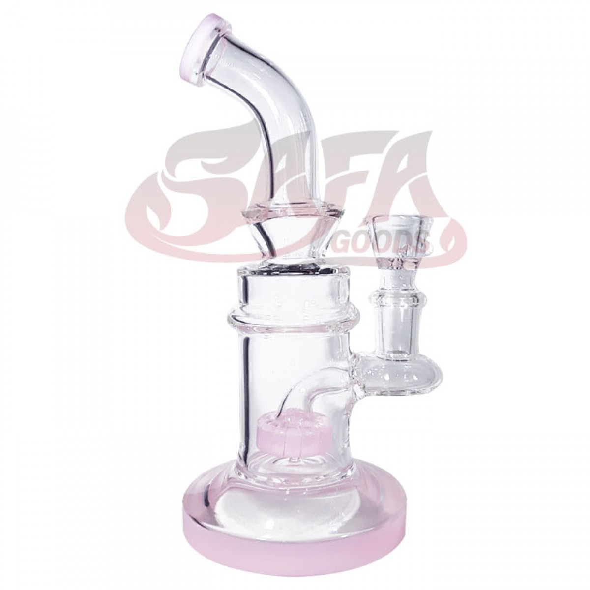 7 Inch Banger Hanger Water Pipes - Clear w/ Showerhead Perc